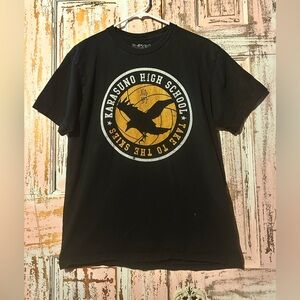 Karasuno High School Black Graphic Tee